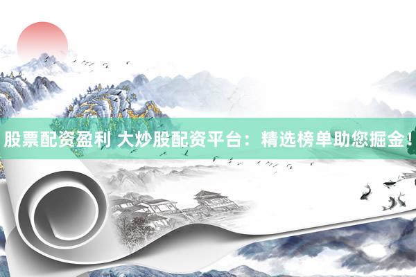 股票配资盈利 大炒股配资平台：精选榜单助您掘金！