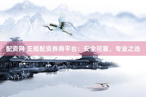 配资网 正规配资券商平台：安全可靠，专业之选