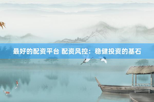 最好的配资平台 配资风控：稳健投资的基石
